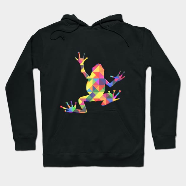 Frog - Frog Colorful Hoodie by Kudostees